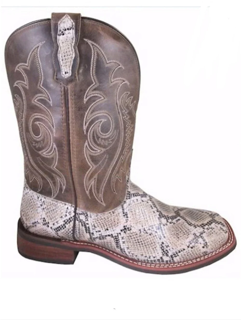 New Smoky Mountain Snakeprint Cowboy Boots